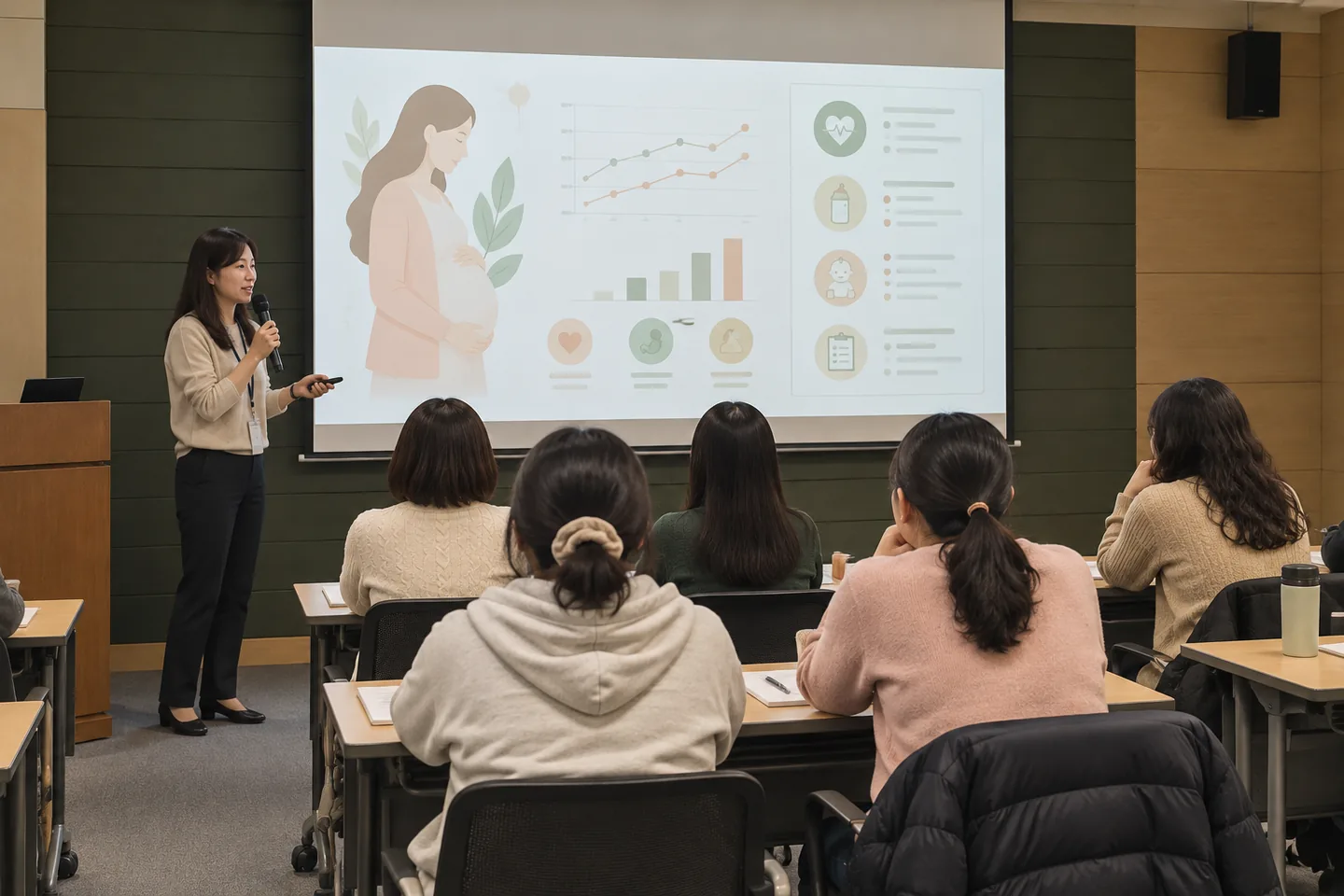 필요한 내용을 함께 듣는 시간 · 실제 운영 자료를 참고한 AI 재구성 이미지