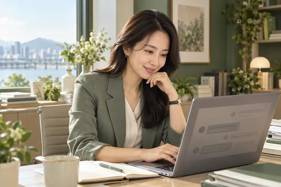 온라인 카페에서 시작하는 고객 접점 · 활동의 이해를 돕는 AI 연출 이미지