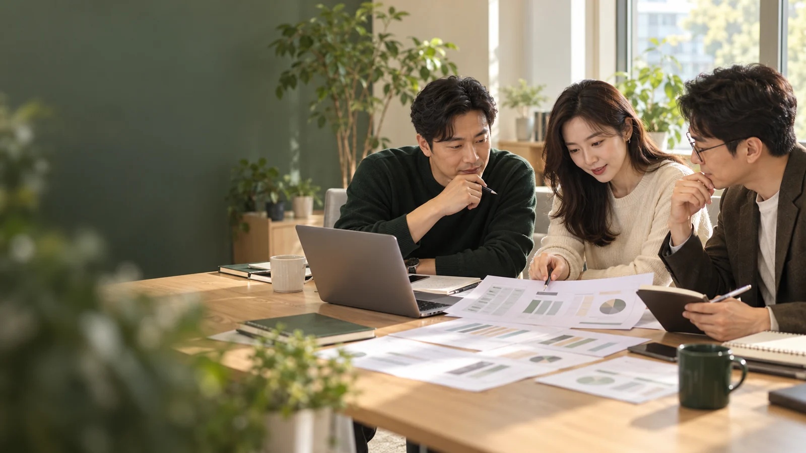 모아보는 월초가 가장 바쁩니다을 표현한 AI 연출 이미지